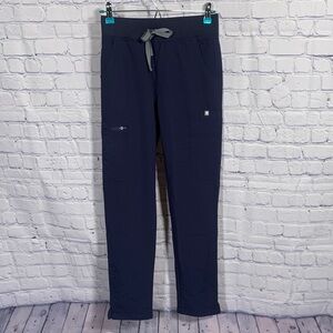 Figs Womens Yola With Yoga Waistband Skinny Scrub Pant Navy Size XXS NWT Nurse